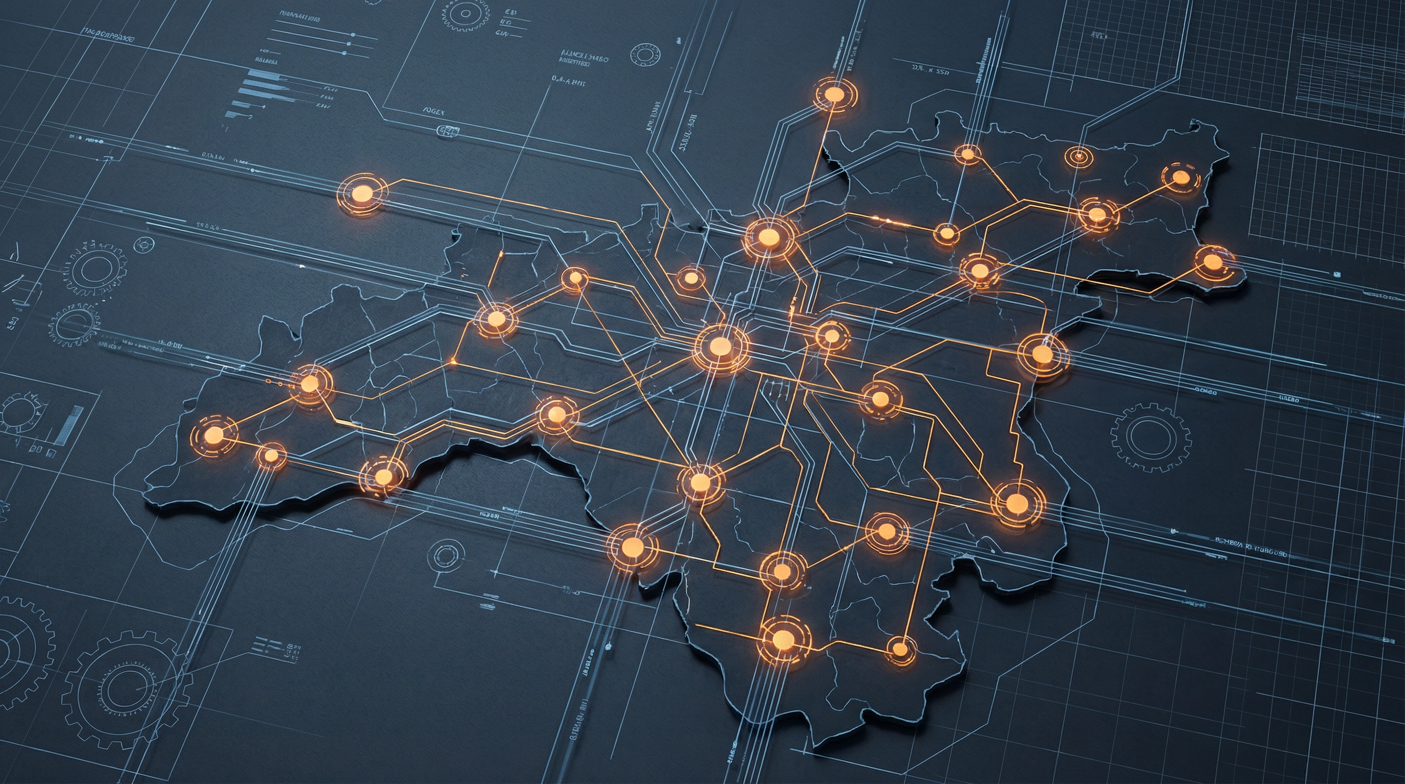 Teesside Trade Network Map